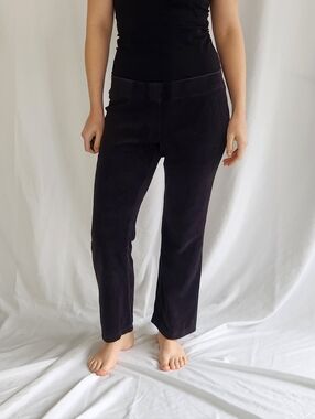 Black Velour Low‎ Rise Sweatpants